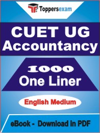 CUET UG Accountancy One Liner Book PDF in English