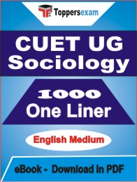 CUET UG Sociology One Liner Book PDF in English