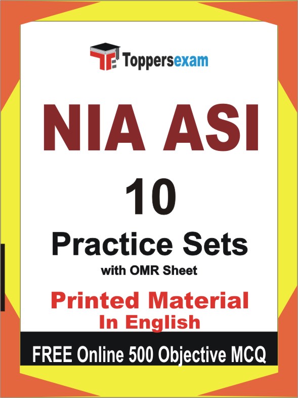 NIA ASI Exam Book in English - Practice Set