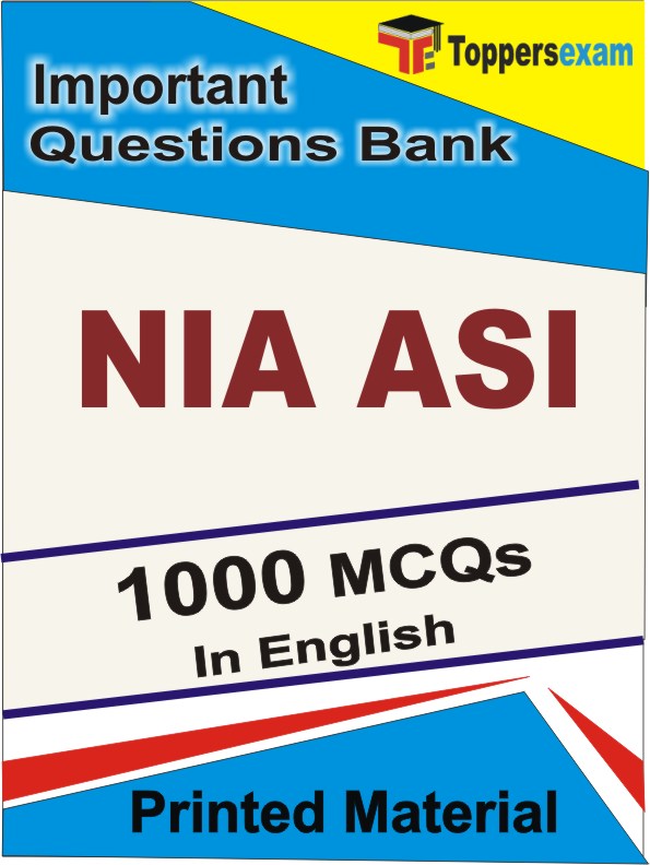 NIA ASI Exam Book in English - Objective MCQ