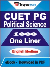 CUET PG Political Science One Liner Book PDF in English