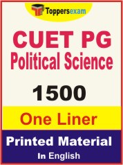 CUET PG Political Science One Liner Book in English