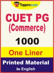 CUET PG Commerce One Liner Book in English