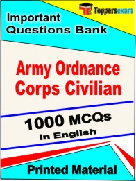 Army Ordnance Corps Civilian Exam Book in English - Objective MCQ