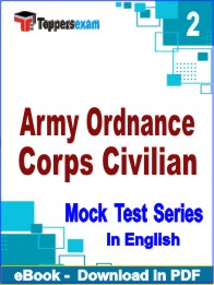Army Ordnance Corps Civilian Exam PDF Book In English - Question Paper