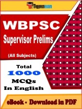 EBook of WBPSC Supervisor (Prelims), PDF Format in English