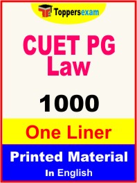 CUET PG Law One Liner Book in English