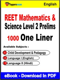 REET Mathematics & Science Level 2 Prelims Exam One Liner Book PDF in English