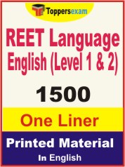 REET Language English (Level 1 & 2) One Liner Book in English