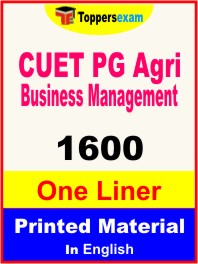 CUET PG Agri Business Management One Liner Book in English