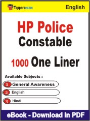 HP Police Constable One Liner Book PDF in English