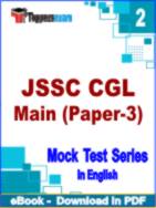 JSSC CGL Main (Paper-3) Test PDF Book In English - Question Paper