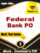 Federal Bank PO Test PDF Book In English - Practice Set
