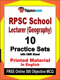 RPSC School Lecturer (Geography) Exam Book in English - Practice Set