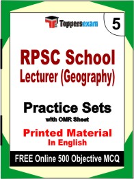 RPSC School Lecturer (Geography) Exam Book in English - Mock Test / Practice Set