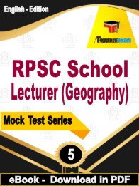 RPSC School Lecturer (Geography) Exam PDF Book In English - Practice Set
