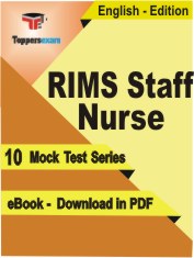 RIMS Staff Nurse Exam PDF Book In English - Mock Test/Practice Set