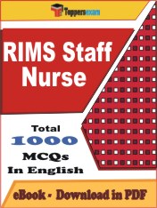 RIMS Staff Nurse Exam PDF Book In English - MCQ / Objective Questions