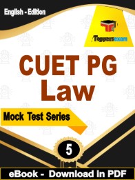 CUET PG Law Exam  PDF Book In English - Practice Set