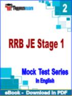 RRB JE Stage 1 Test PDF Book In English - Question Paper