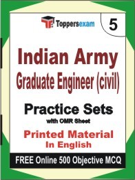 Indian Army Graduate Engineer (civil) Exam Practice Set Book in English