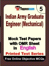 Indian Army Graduate Engineer (Mechanical) Exam Mock Test Papers (Book) in English