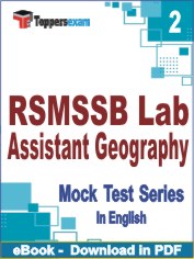 RSMSSB Lab Assistant Geography Exam PDF Book In English - Question Paper