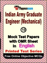 Indian Army Graduate Engineer (Mechanical) Exam Mock Test Papers (Book) in English