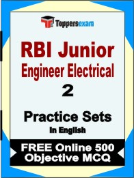 RBI Junior Engineer Electrical Exam Book in English - Question Paper / Practice Set
