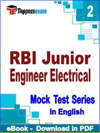 RBI Junior Engineer Electrical Exam PDF Book In English - Question Paper