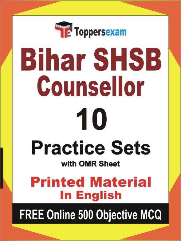Bihar SHSB Counsellor Exam Book in English - Practice Set
