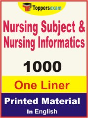 Nursing Subject & Nursing Informatics One Liner Book in English