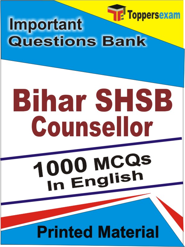 Bihar SHSB Counsellor Exam Book in English - Objective MCQ