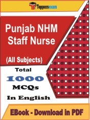 EBook of Punjab NHM Staff Nurse, PDF Format in English