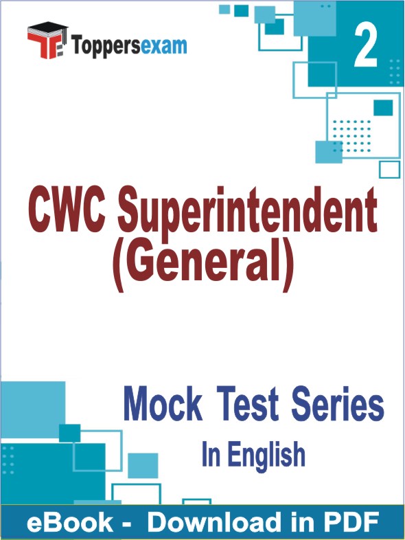 CWC Superintendent (General) Exam PDF Book In English - Question Paper
