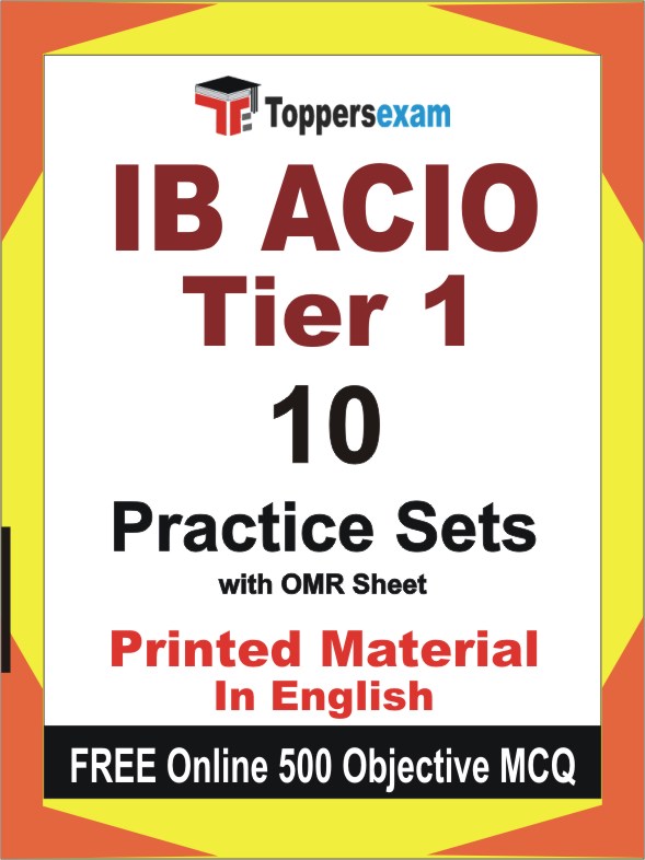 IB ACIO Exam Tier 1 Exam Book in English - Practice Set