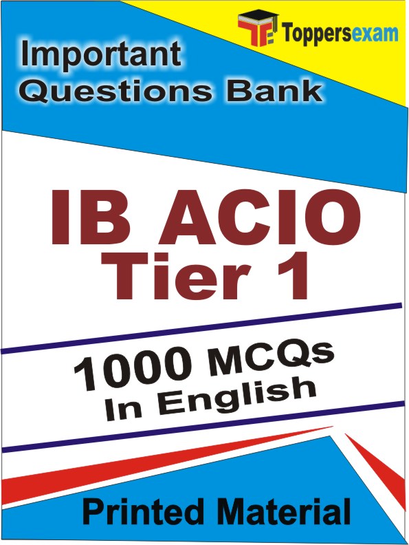 IB ACIO Exam Tier 1 Exam Book in English - Objective MCQ