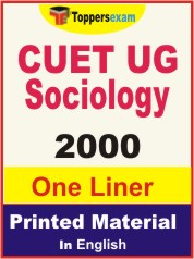 CUET UG Sociology One Liner Book in English