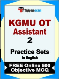 KGMU OT Assistant Exam Book in English - Question Paper / Practice Set