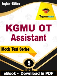 KGMU OT Assistant Exam PDF Book In English - Practice Set