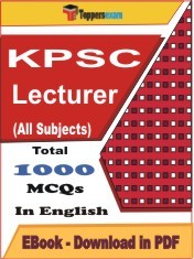 EBook of KPSC Lecturer, PDF Format in English