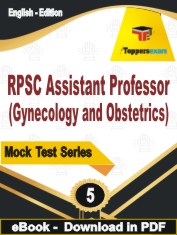 RPSC Assistant Professor (Gynecology and Obstetrics) Exam PDF Book In English - Practice Set
