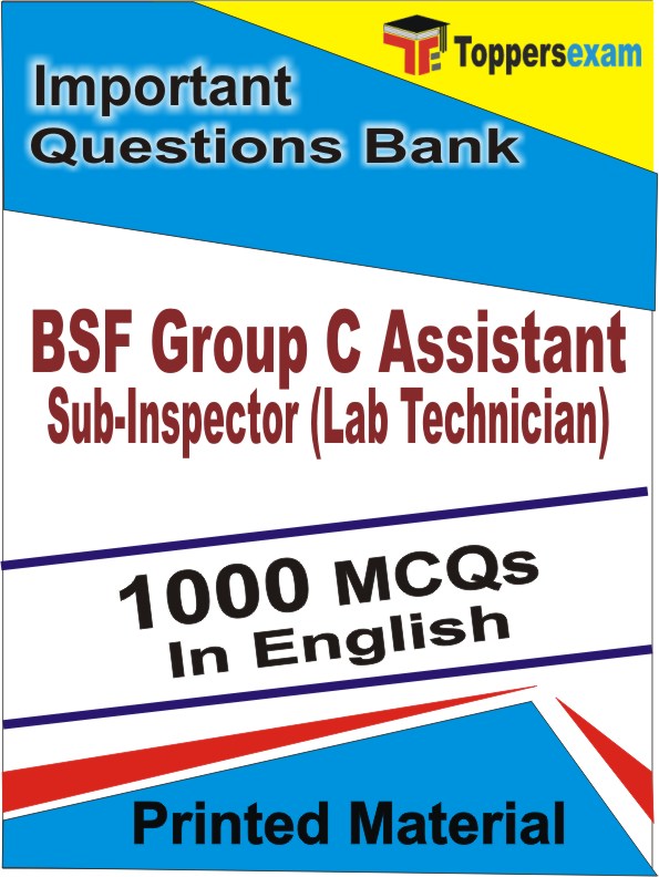BSF Group C Assistant Sub-Inspector (Lab Technician) Exam Book in English - Objective MCQ