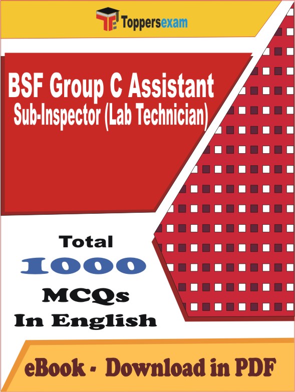BSF Group C Assistant Sub-Inspector (Lab Technician) Exam PDF Book In English - MCQ / Objective Questionsu