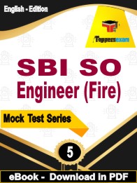 SBI SO Engineer (Fire) Exam PDF Book In English - Practice Set