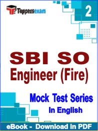 SBI SO Engineer (Fire) Exam PDF Book In English - Question Paper