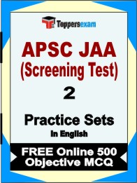 APSC JAA Exam (Screening Test) Exam Book in English - Question Paper / Practice Set