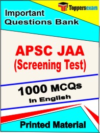 APSC JAA Exam (Screening Test) Exam Book in English - Objective MCQ