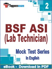 BSF ASI (Lab Technician) Exam PDF Book In English - Question Paper