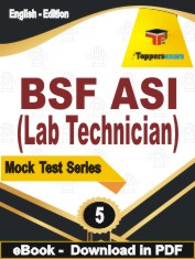 BSF ASI (Lab Technician) Exam PDF Book In English - Practice Set